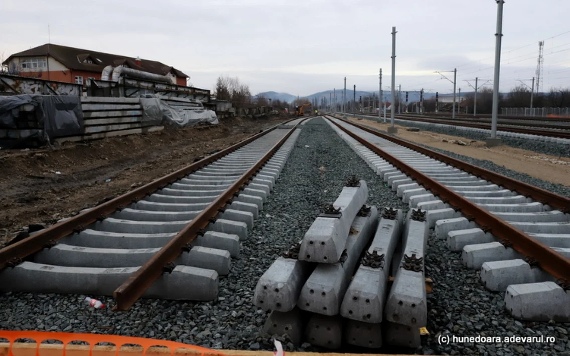 calea ferata gurasada simeria santier feroviar gara deva foto daniel guta adevarul
