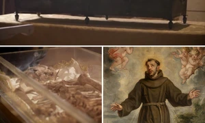 moastele sfantului francisc din assisi foto colaj captura video ndtv si wikipedia png