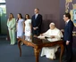 Regina Letizia, Regele Felipe și fiicele lor, Prințesa Leonor și Infanta Sofia la întâlnirea cu Papa Leon FOTO FOTO Casa Regală spaniolă (38) jpg