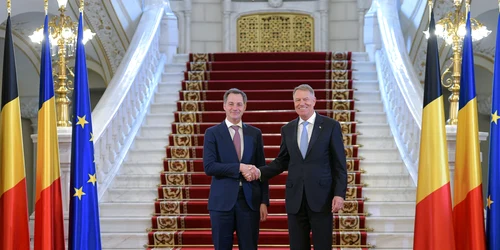 Klaus Iohannis si premierul Belgiei Alexander de Croo FOTO Presidency