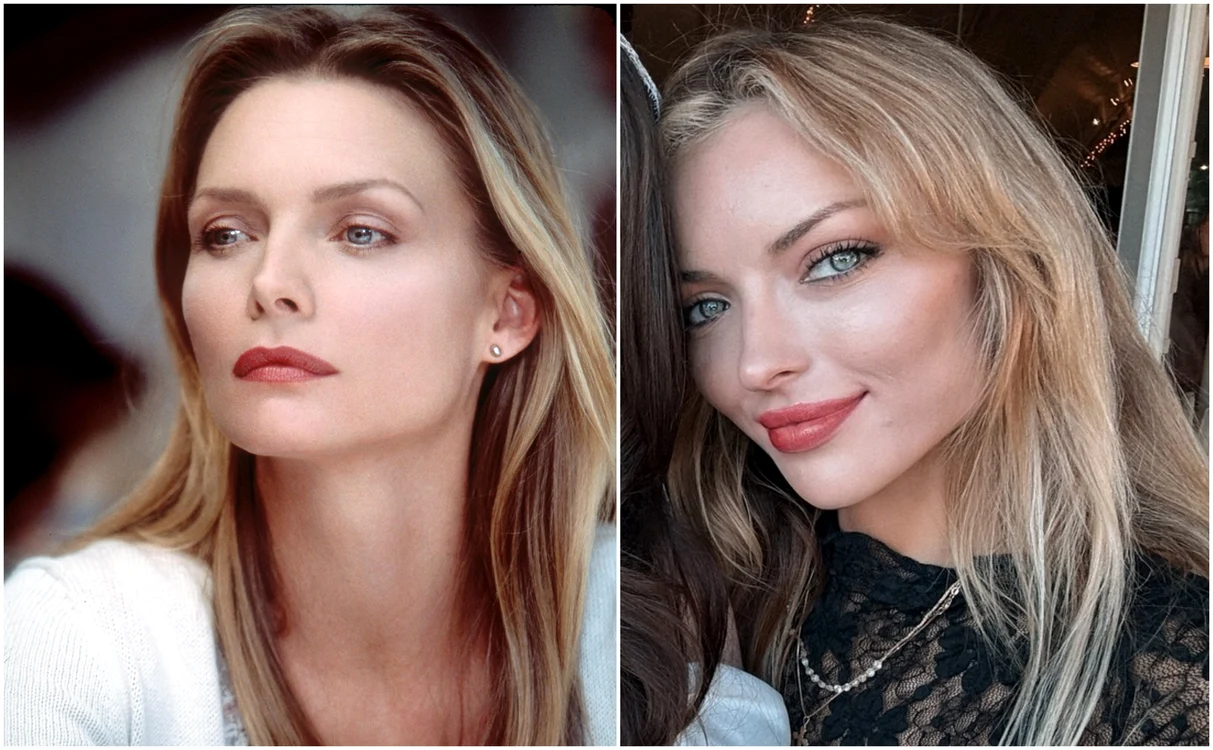 Michelle Pfeiffer vs Francesca Eastwood Getty Images, Instagram 2 jpg