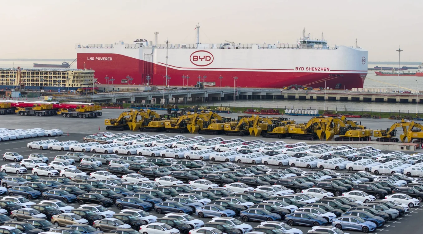 Automobile BYD importate în Europa. FOTO: Getty Images