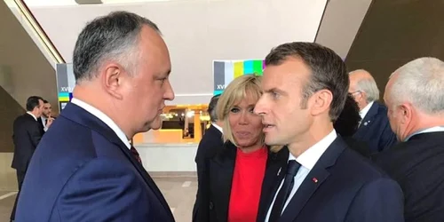 Igor Dodon si Macron presedinte.md
