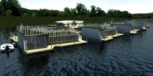 Casa plutitoare din Olanda FOTO ecofriend.com