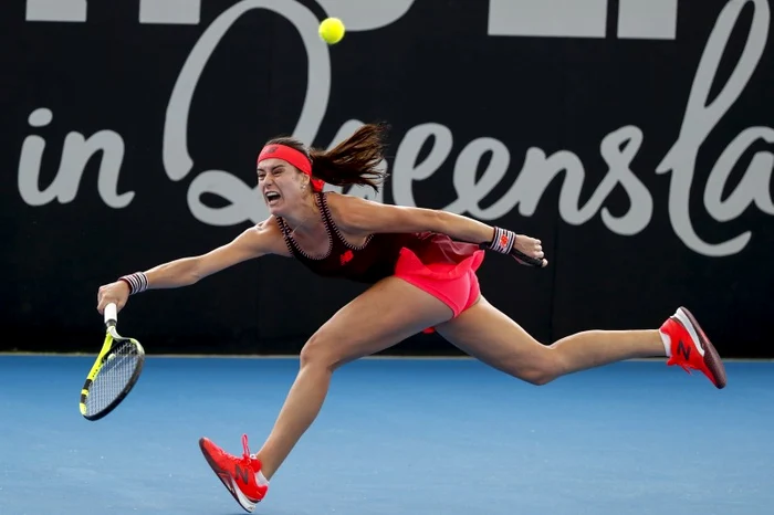 Sorana Cîrstea a acuzat dureri la piciorul stângFoto: EPA