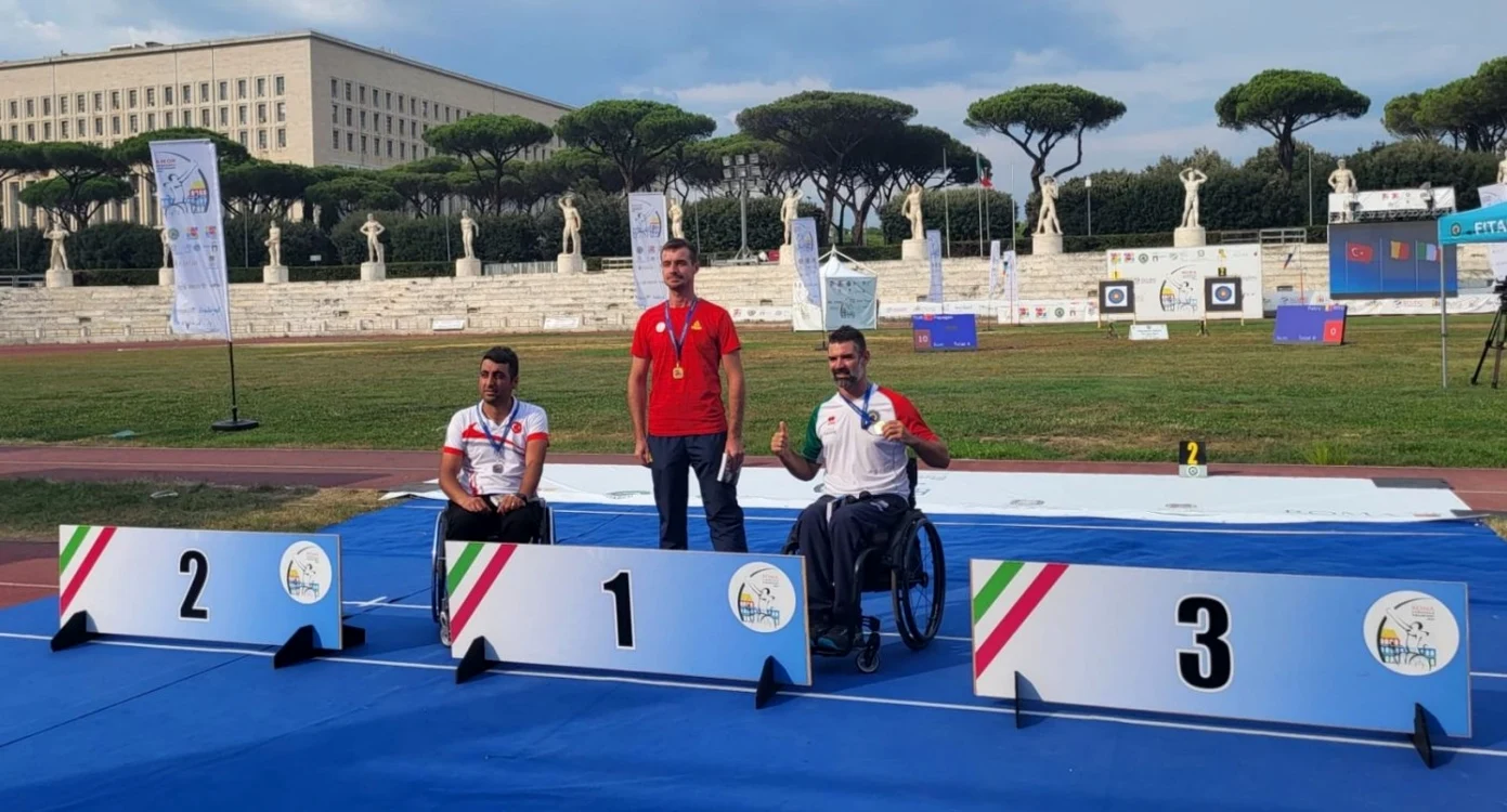 Eugen Pătru este noul campion european la para tir cu arcul FOTO: Comitetul Naţional Paralimpic, România