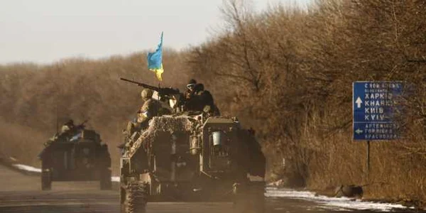 Ucraina - trupe ucrainene se retrag din Debaltevo FOTO AP 