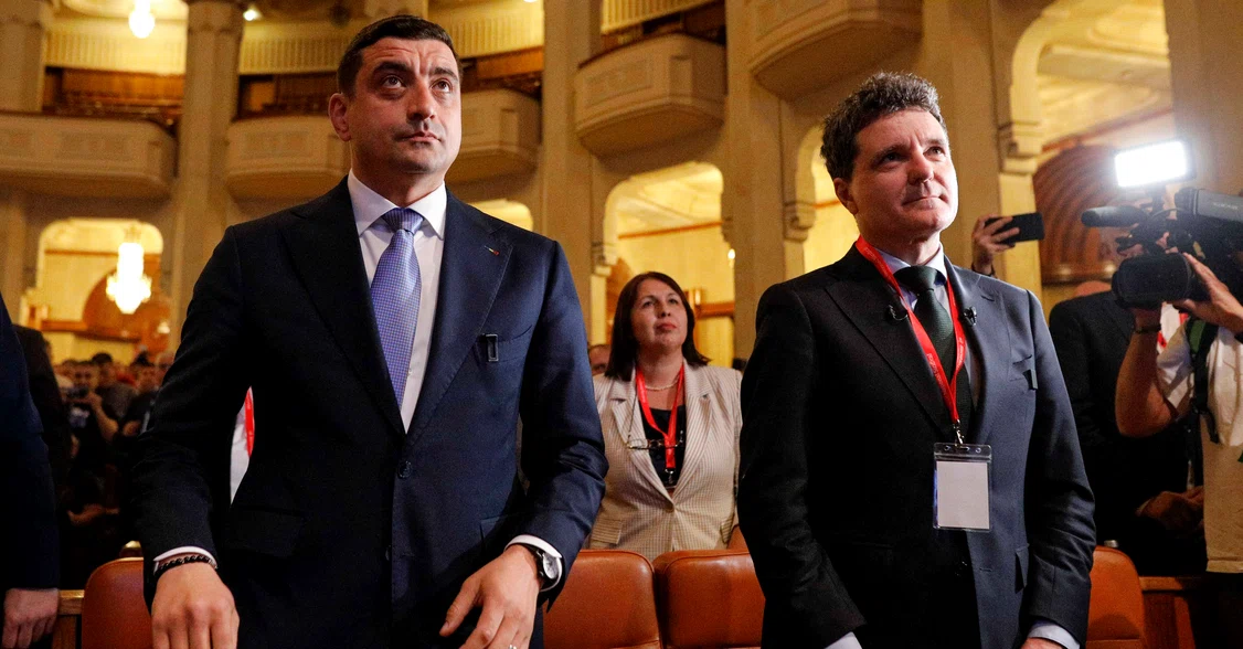 George Simion și Nicușor Dan se luptă pentru președinție. Foto Inquam Photos/ Mădălina Norocea