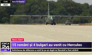 Răniţii au fost transportaţi la spitale din Bucureşti cu aeronava militară C 27J Spartan  jpeg