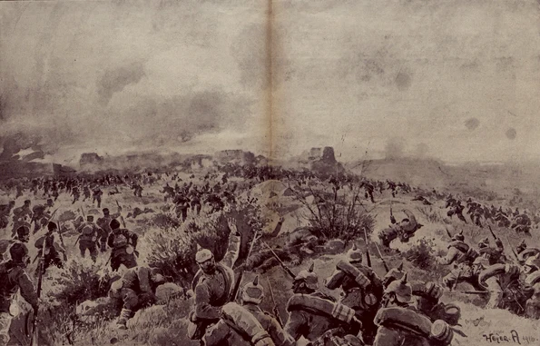 Storm of the victorious German and Bulgarian forces on the heavily fortified Tutrakan square on September 6, 1916 png
