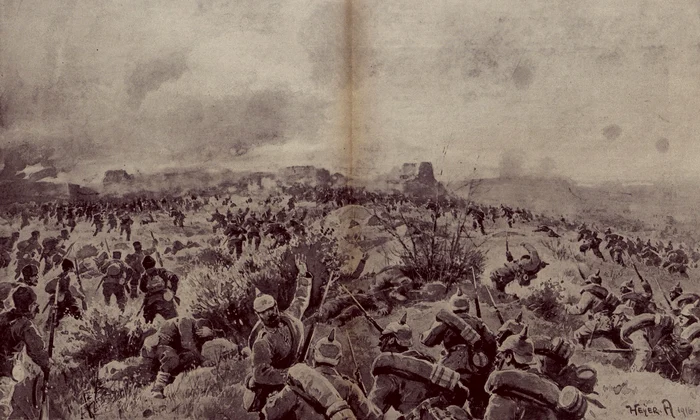 Storm of the victorious German and Bulgarian forces on the heavily fortified Tutrakan square on September 6, 1916 png