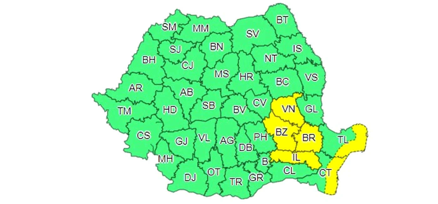 hartă meteo