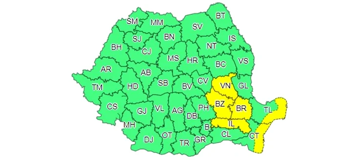 hartă meteo