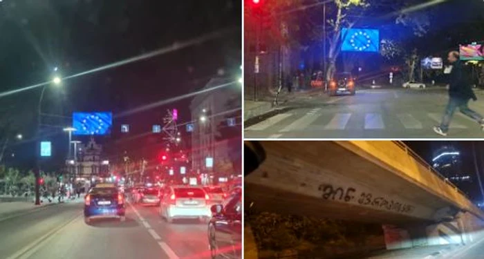 Streagul UE afișat în Tbilisi Foto via Twitter