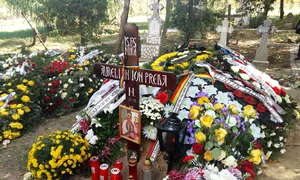 Așa arată mormântul lui Aurelian Preda la câteva zile după înmormântare jpeg