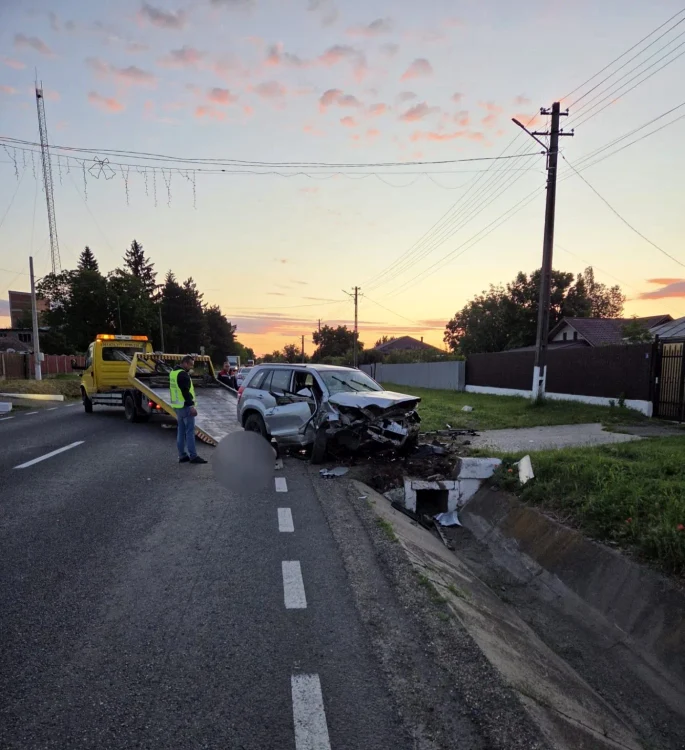 Imagine de la locul accidentului / foto: ISU
