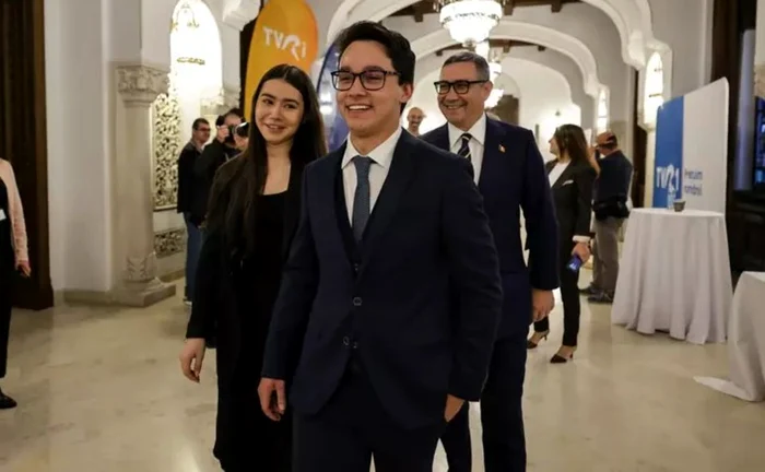 Imagini cu Andrei și Irina înaintea dezbaterii electorale / foto: Libertatea.ro