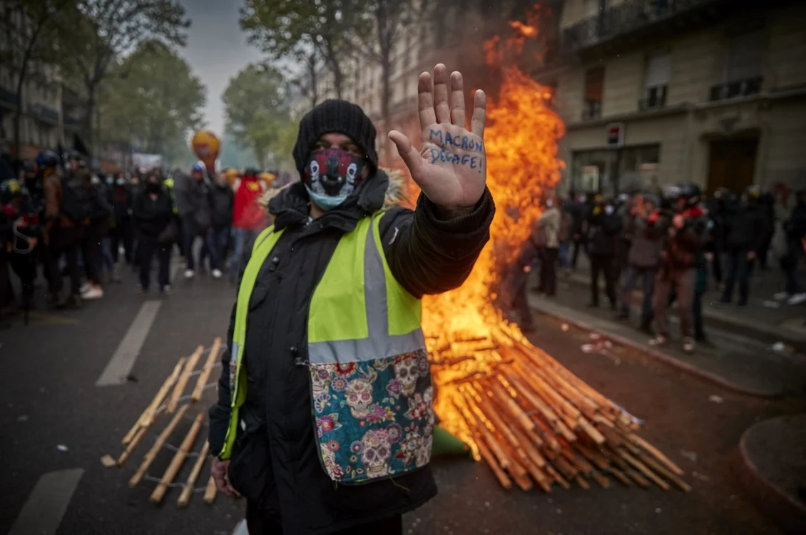 „Vestele galbene” se întorc în Franța. FOTO: Getty Images