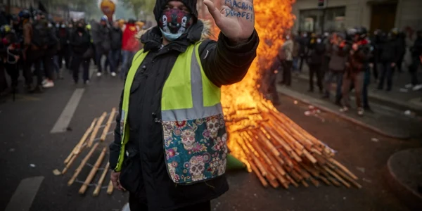 Proteste în Paris de Ziua Muncii. Foto Gettyimages