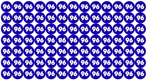 Test: Doar cine are atenție perfectă găsește numărul diferit