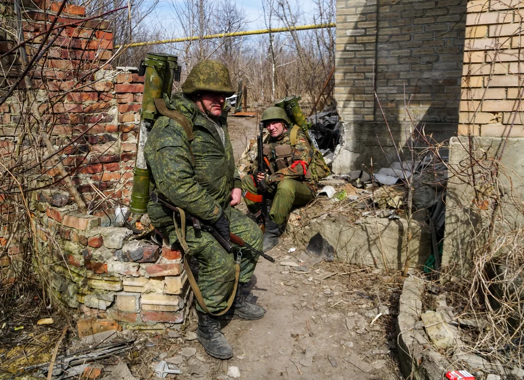 Soldați ruși în Mariinka. FOTO arhivă Profimedia
