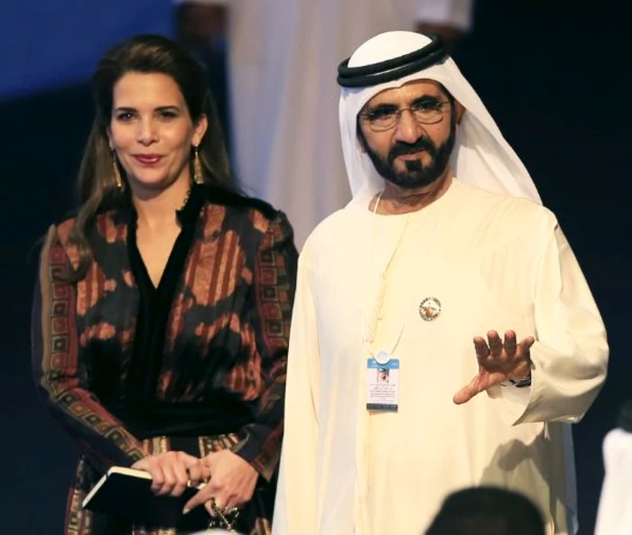 Prinţesa Haya, alături de fostul ei soţ, şeicul Mohammed bin Rashid Al Maktoum FOTO EPA-EFE