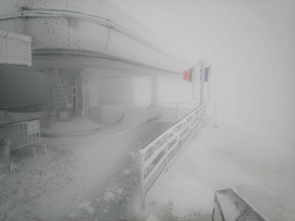  Iarna autentică la Sinaia FOTO Facebook Gondola Sinaia