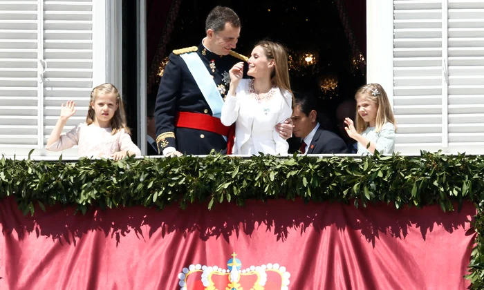 Regele Felipe in ziua incoronarii in Spania, 19 iunie 2014, Regina Letizia, Printesa Leonor, Infanta Sofia   GettyImages 450860120 jpg