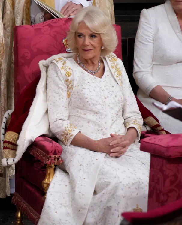 Regina Camilla, pe Scaunul Încoronării (Foto: GETTYIMAGES)