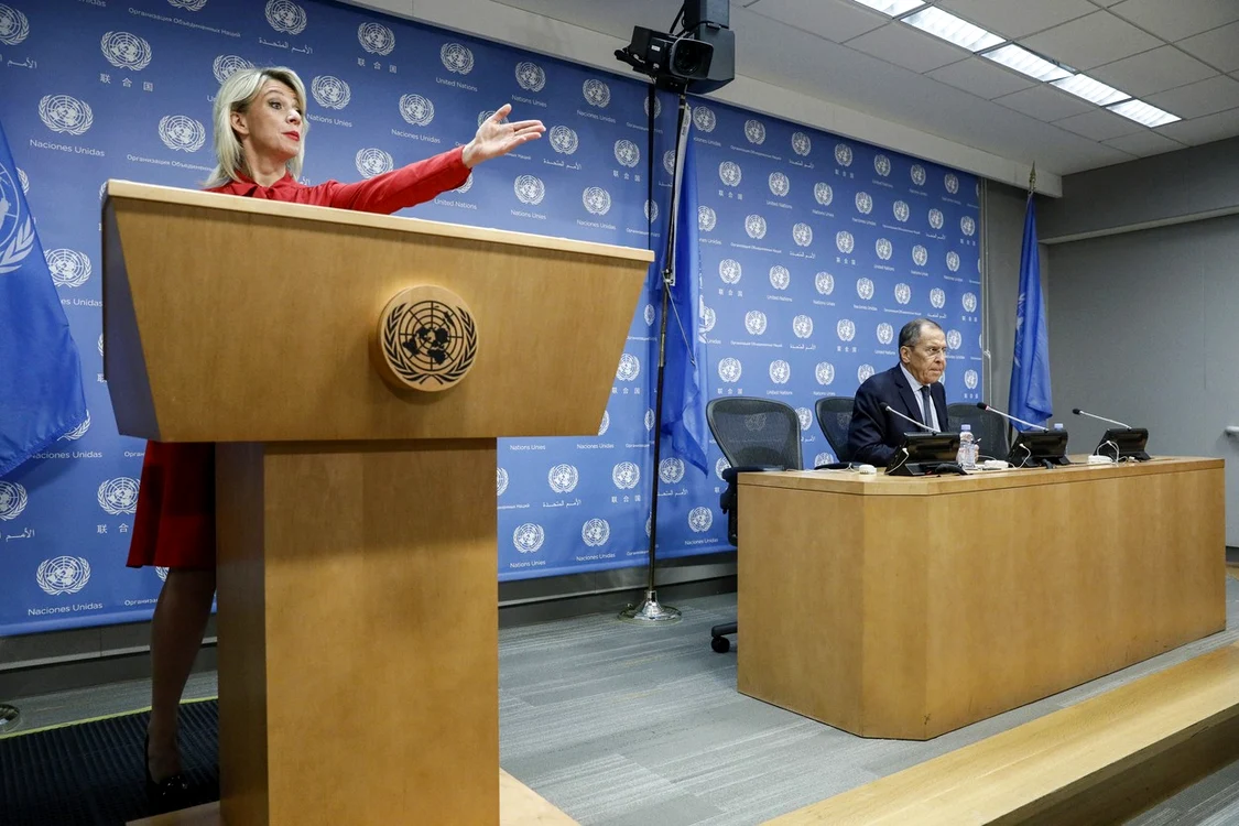 Maria Zaharova și Serghei Lavrov FOTO Profimedia 