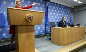 Maria Zaharova și Serghei Lavrov FOTO Profimedia 