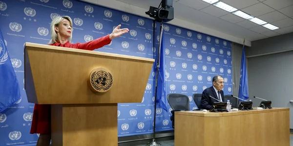 Maria Zaharova și Serghei Lavrov FOTO Profimedia 