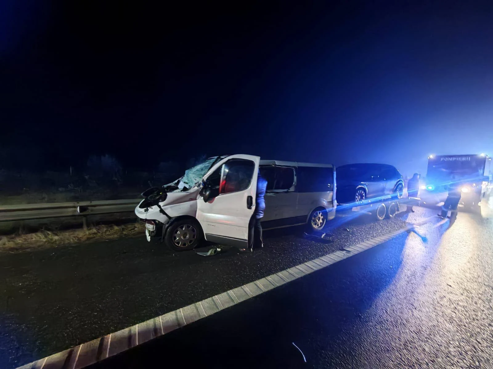 Un grav accident rutier, cu 12 persoane implicate, a avut loc pe A1, în Sibiu. A fost activat Planul Roșu de intervenție