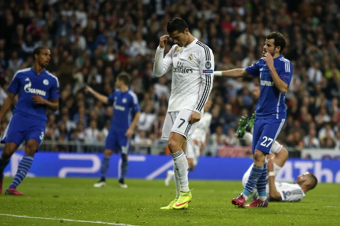 
    Real - Schalke a fost un meci bun pentru Cristiano Ronaldo, dar prost pentru madrileniFoto: AP  