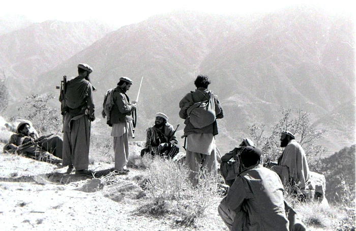 Mujahedini în provincia Kunar, 1987. Sursa: Wikmedia