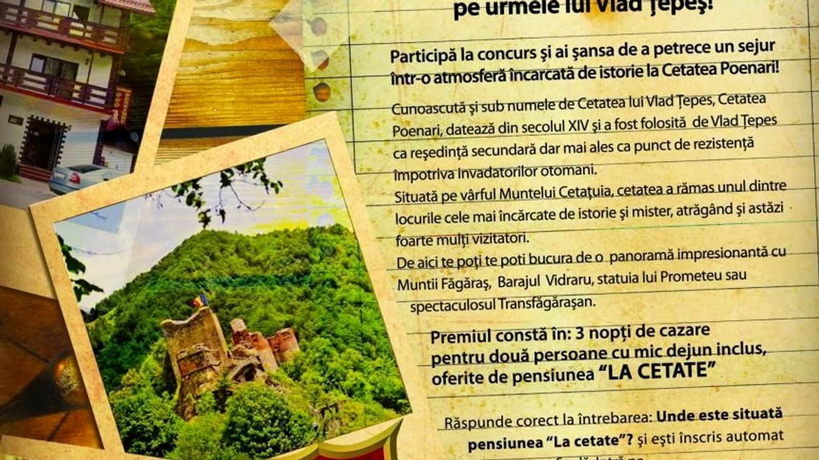 Revista Historia şi La Cetate te trimit pe urmele lui Vlad Ţepeş! jpeg