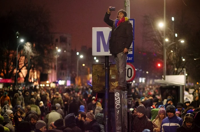 Protest în Bucureşti, duminică, 29 ianuarie. Foto: Vlad Petri