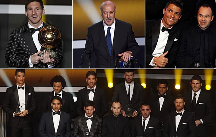 Campionatul Spaniei a acaparat gala decernării trofeelor pentru cei mai buni fotbalişti din 2012