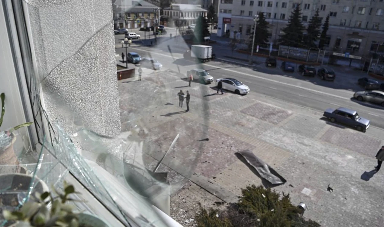 Orașul Belgorod, în stare de război FOTO EPA-EFE