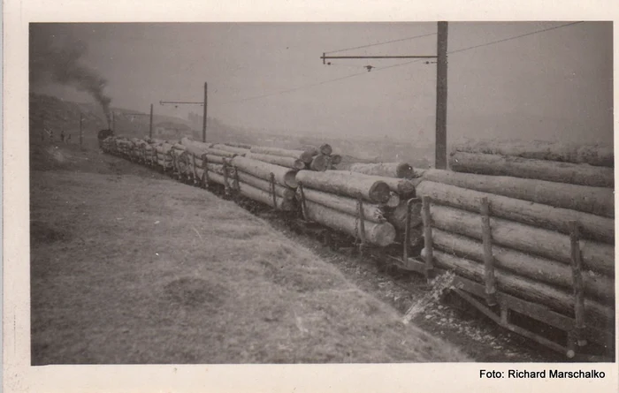Foto: căi ferate forestiere din Munții Șureanu, anii '50, Richard Marschalko