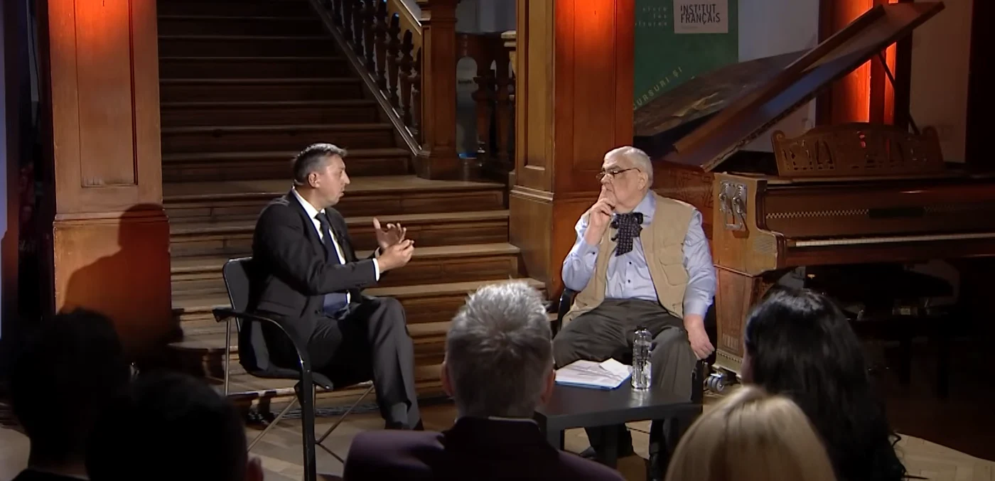 Psihologul Daniel David și filosoful Andrei Pleșu vorbesc despre poporul român. FOTO: captura