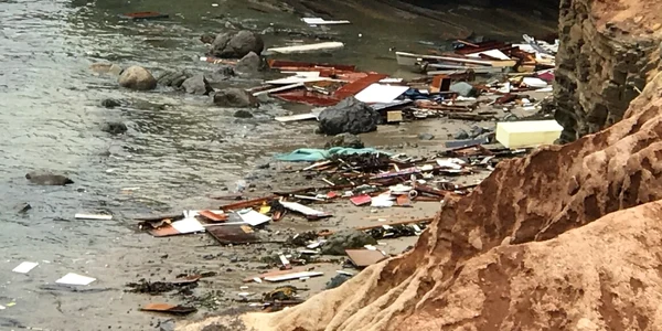 naufragiu coasta California foto SDFD