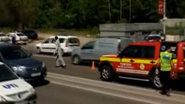 A traversat aiurea pe DN1 şi a ajuns în stare gravă la spital