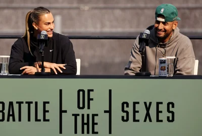 Nick Kyrgios vs Aryna Sabalenka REUTERS png