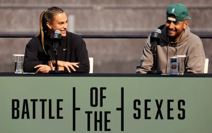 „Bătălia Sexelor”, cel mai spectaculos meci al anului. Sabalenka-Kyrgios se va juca cu teren redus și reguli speciale