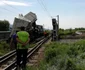 Accident de tren în judeţul Bacău FOTO ISU Bacău