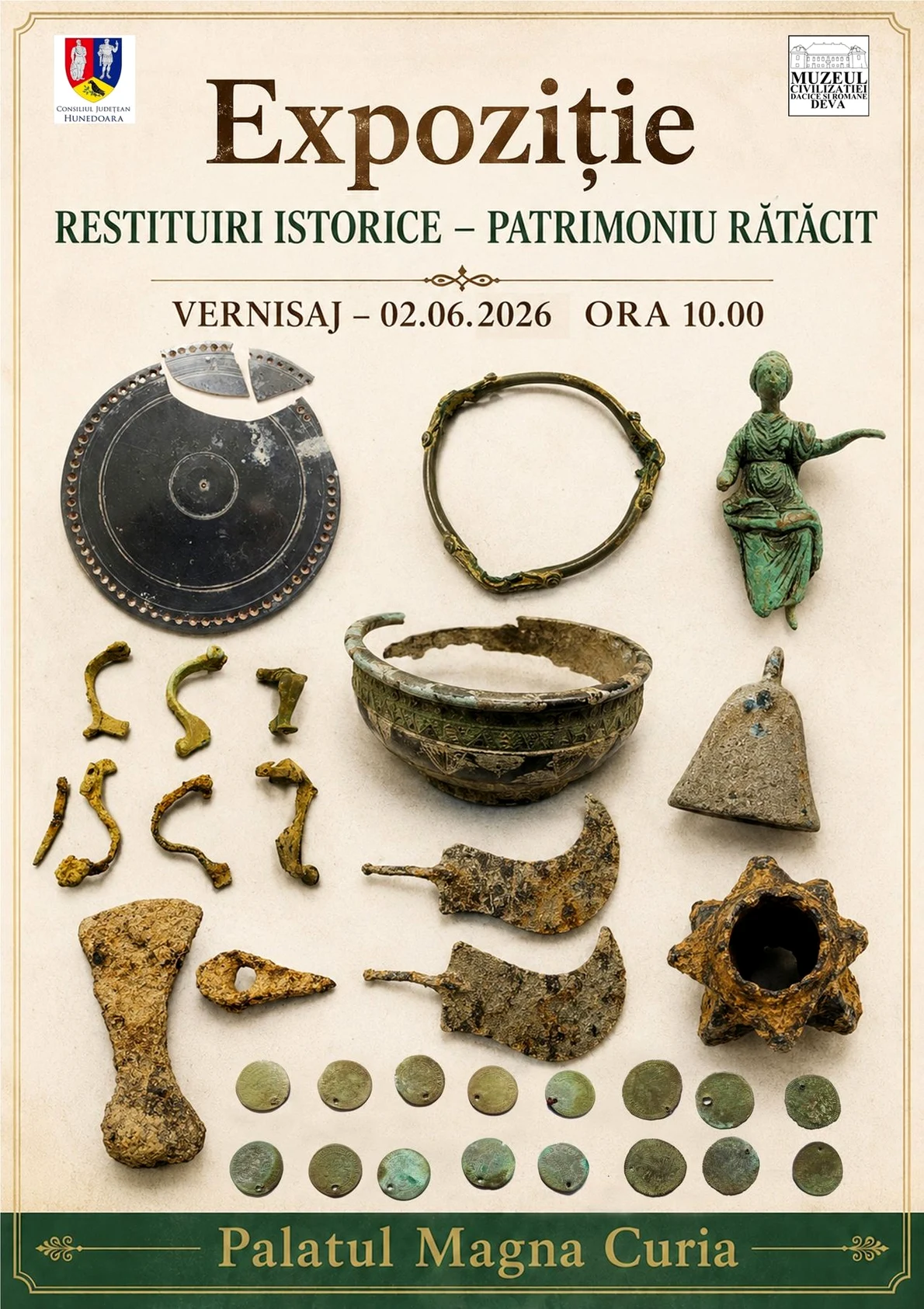 Expoziția „Restituiri istorice. Patrimoniu rătăcit” la Palatul Magna Curia din Deva