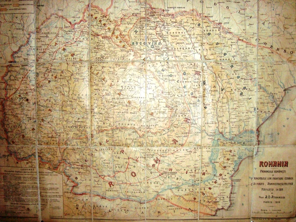Harta a fost realizată de cartograful A.D. Atanasiu FOTI: Florin Dîrdală-Arhivele Naţionale Vrancea