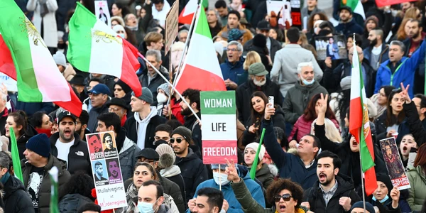 manifestatie solidaritate proteste iran hambrug 8 ianuarie 2023 profimedia 0748383196 jpg