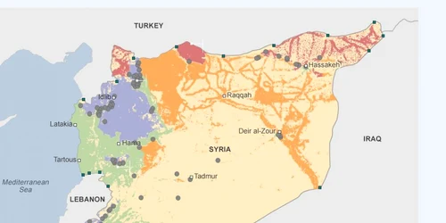 Siria harta razboi FOTO BBC
